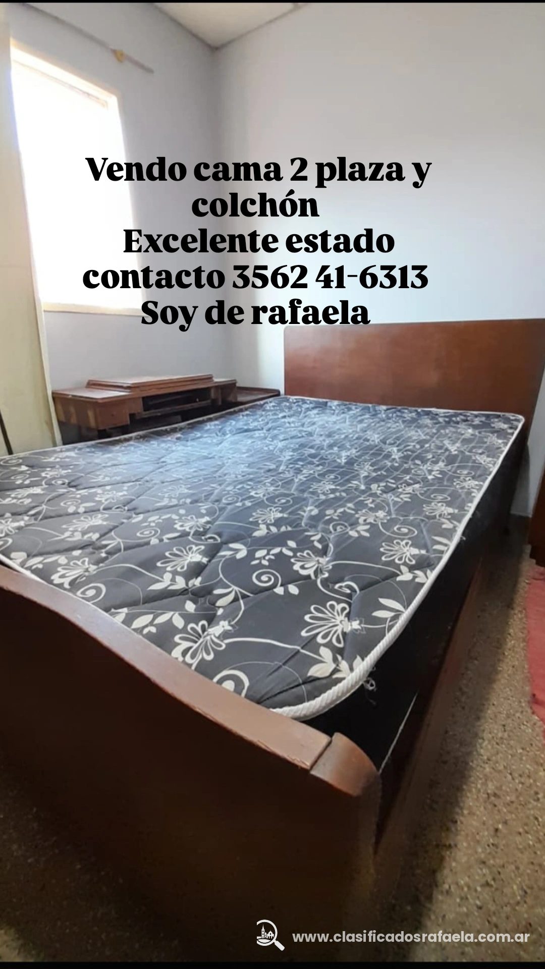 Cama y colchón de 2 plaza en Compra/Venta - Rafaela